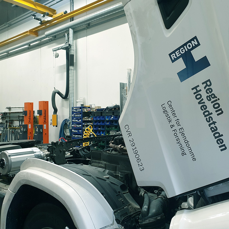 Dieselfria medicin-transporter i Köpenhamns innerstad
